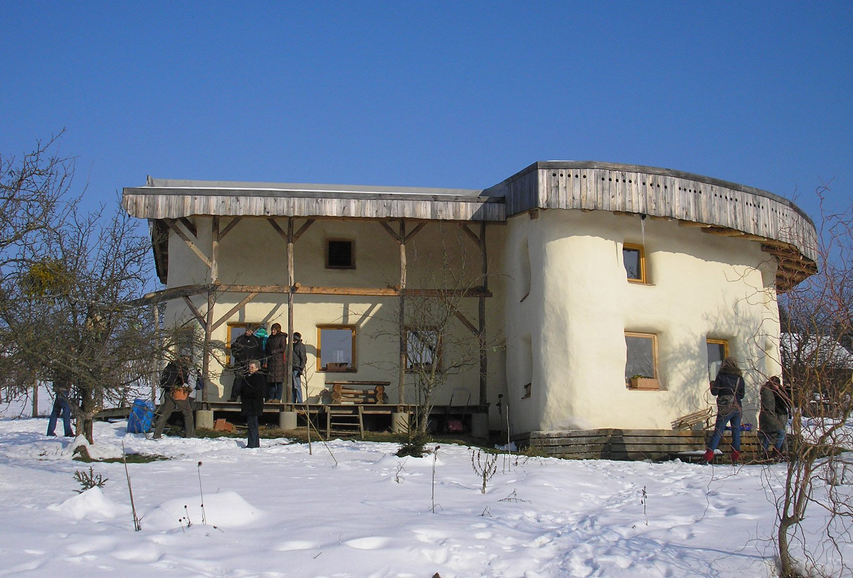 Timber-frame straw bale house, Čikečka vas, Slovenia